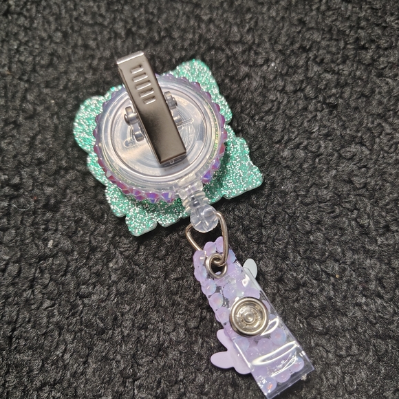 Easter Bunny On The Hunt Spring Themed  Badge Holder Retractable Reel - Picture 2 of 2